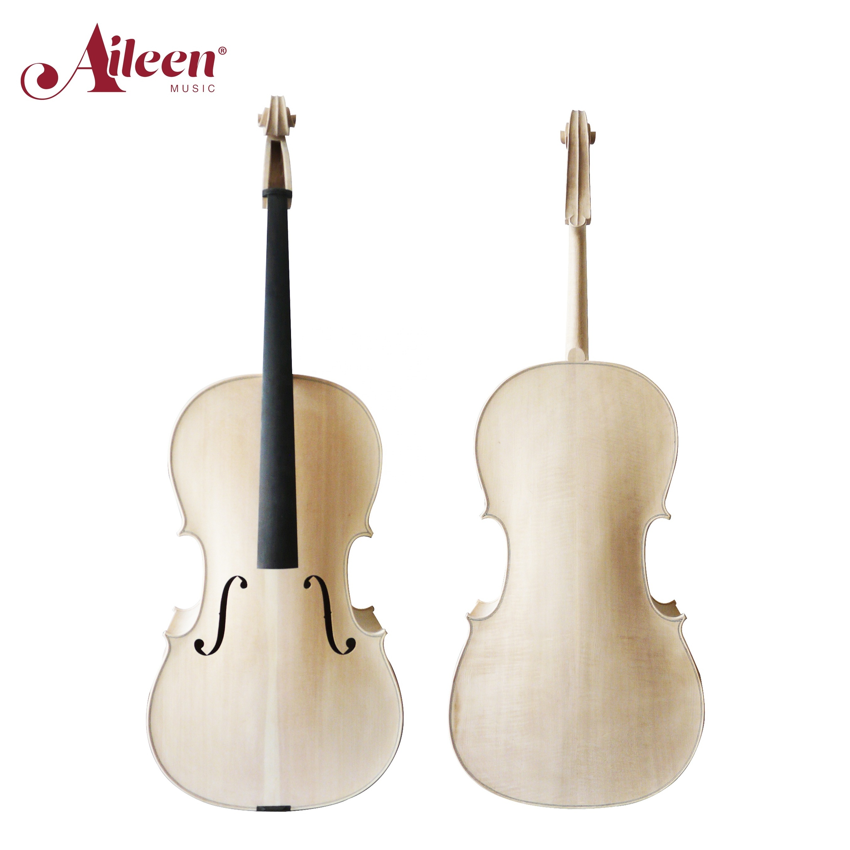 High quality Middle Grade Handmade Unfinished White Cello