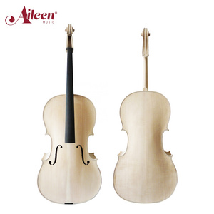 High quality Middle Grade Handmade Unfinished White Cello