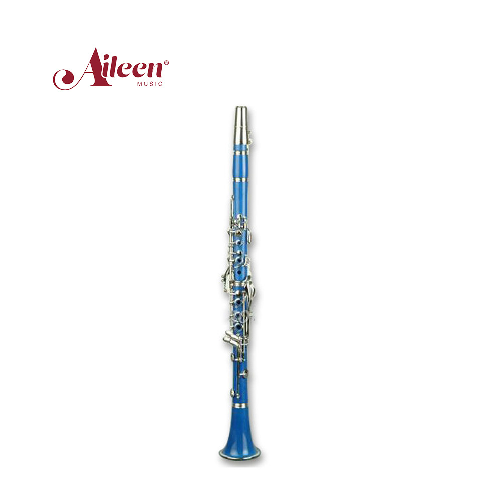 ABS Light Blue 17 Keys Bb Key Colorful Clarinet (CL3071-Blue)