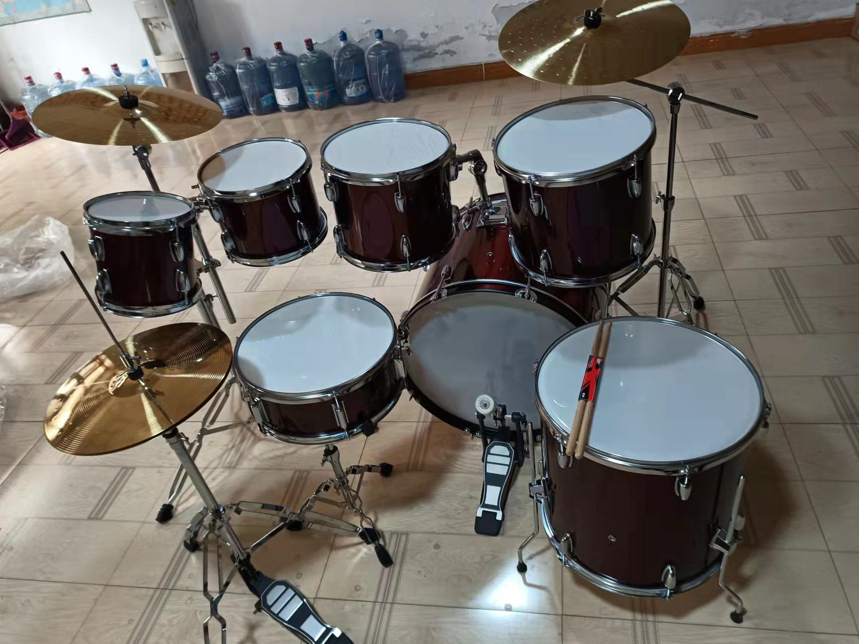 Full 7 Piece Drum Set Jazz Drum Kit Price(DSET-310)