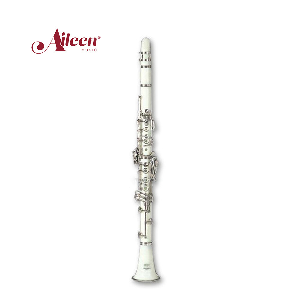 Bb Key White Color 17 Keys ABS Clarinet (CL3071-White)