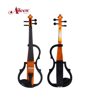 Solid Okoume 4/4 electric violin advanced with EQ electronic output(VE120P)