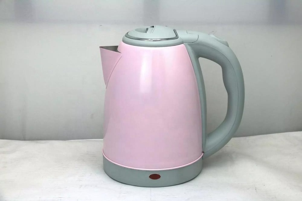 1.8 L Stainless steel electric kettle pink and gray cute water boiler tea kettle