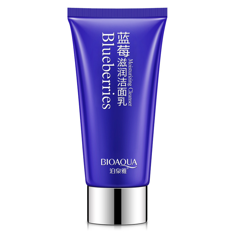 OEM/ODM BIOAQUA essence wonder facial deep cleansing pore moisturizing nourishing hydrating Blueberry facial cleanser