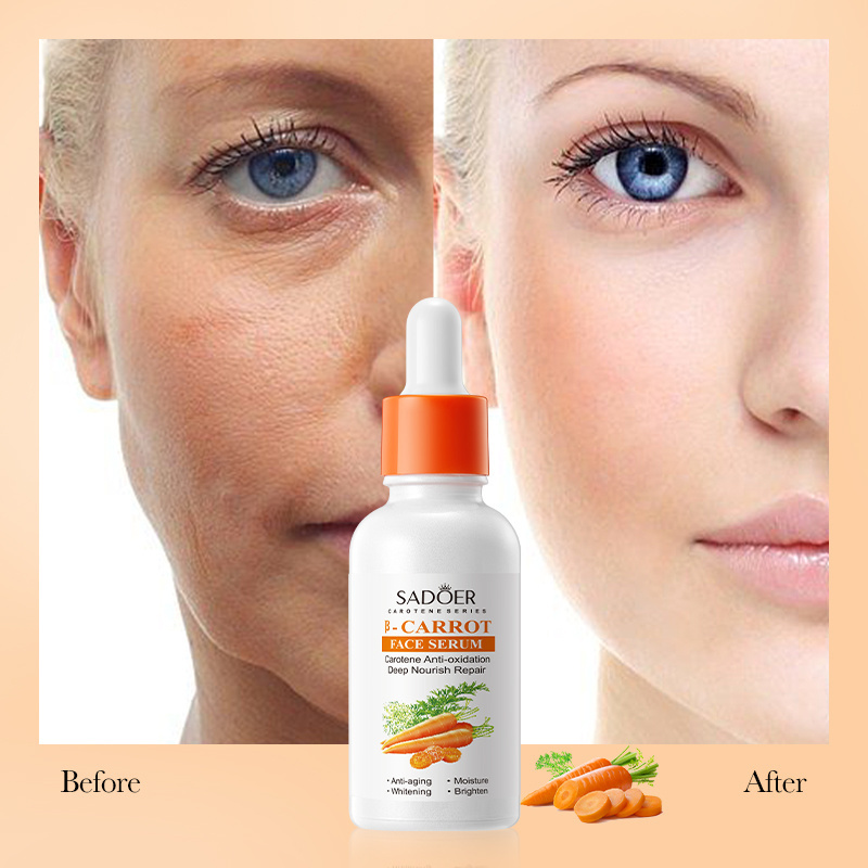 OEM SADOER private label B carrot lightening niacinamide  beauty skin care products face anti aging face skin care set