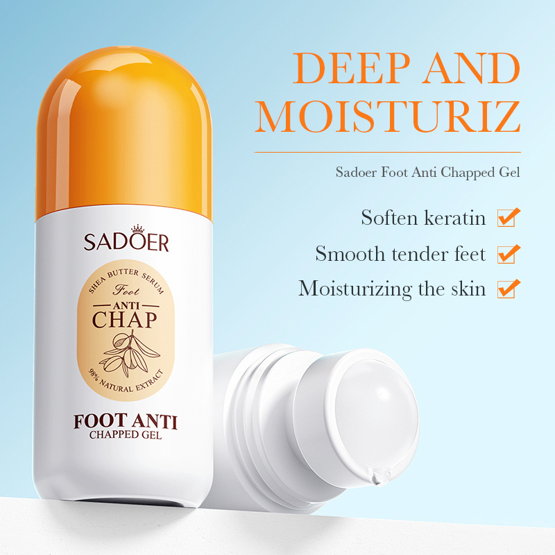 OEM SADOER new in 2023 herbal smoothing nourishing foot gel skin care beauty products exfoliating cracked heel cream