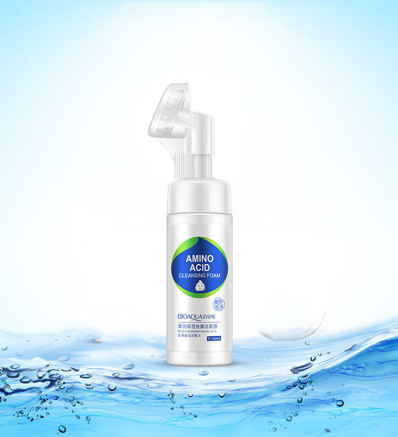 OEM BIOAQUA private label herbal organic face cleansesr wash gel facial cleansers mousse foam face cleanser