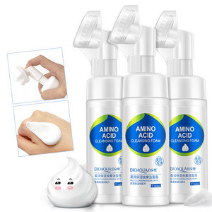 OEM BIOAQUA private label herbal organic face cleansesr wash gel facial cleansers mousse foam face cleanser