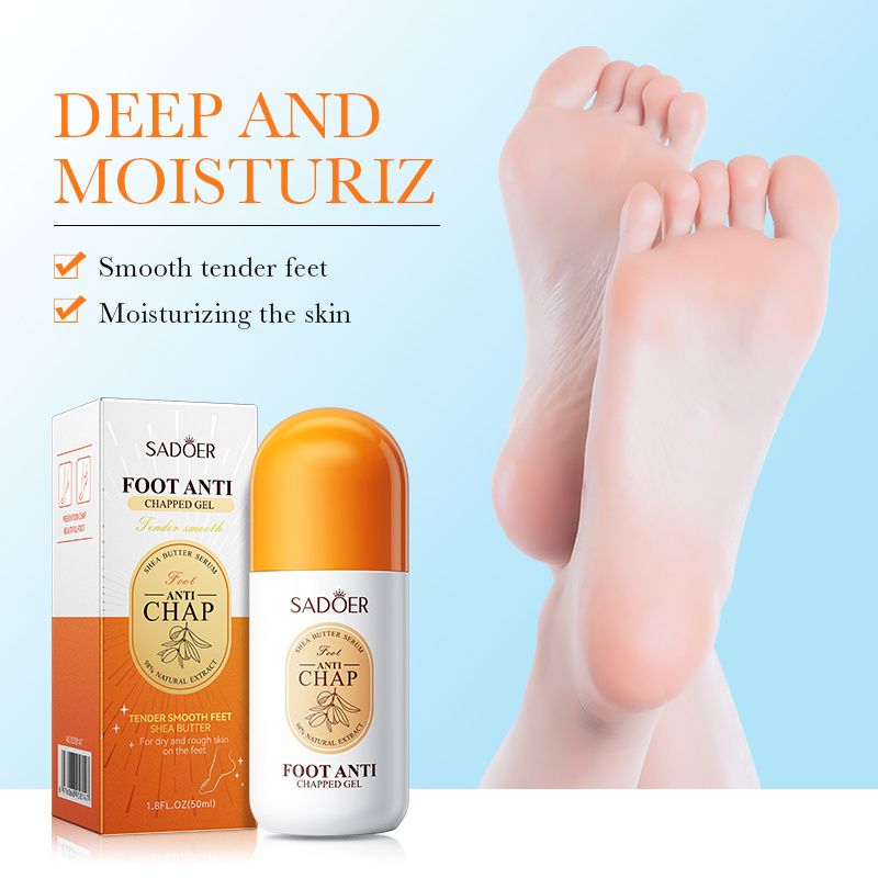 OEM SADOER new in 2023 herbal smoothing nourishing foot gel skin care beauty products exfoliating cracked heel cream