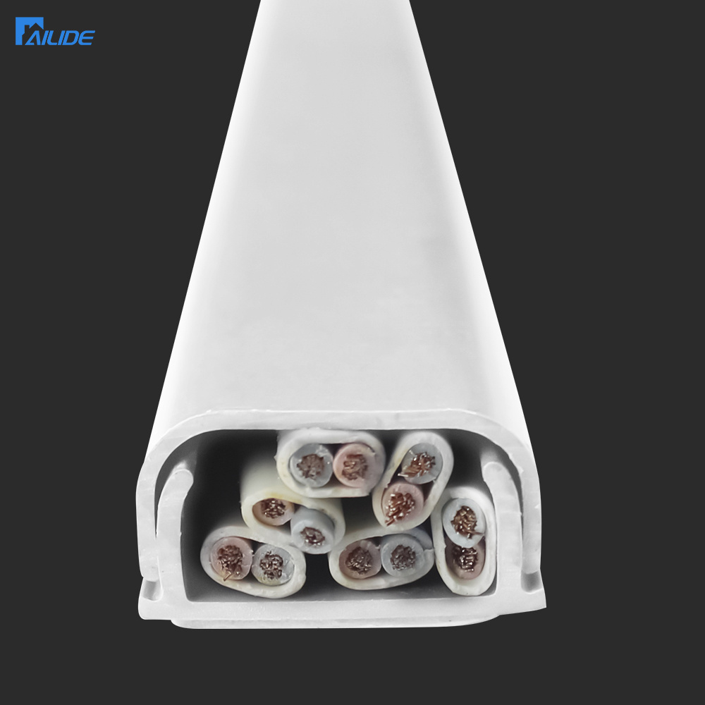 Quality Assurance Heat Resistant White pvc cable trunking 24x12mm conduit pipes electrical Wiring Ducts