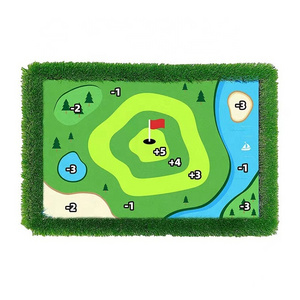 Durable Golf Entertainment Floating Putting Green With Ropes And Nails Fixable And Recyclable Can Be Customized