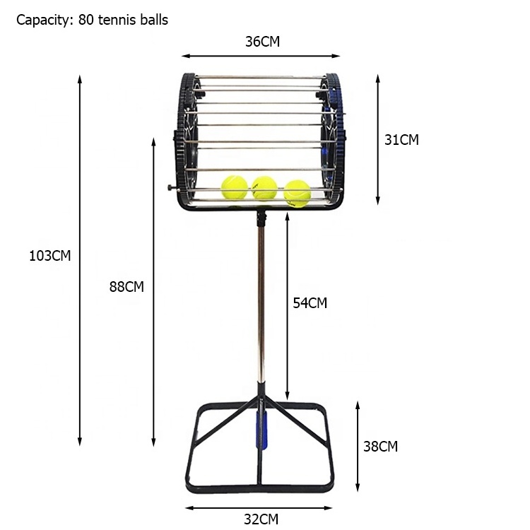 Professional Ball Receiving Artifact Tennis Ball Picker For Tennis Court Portable And Easy Carrying