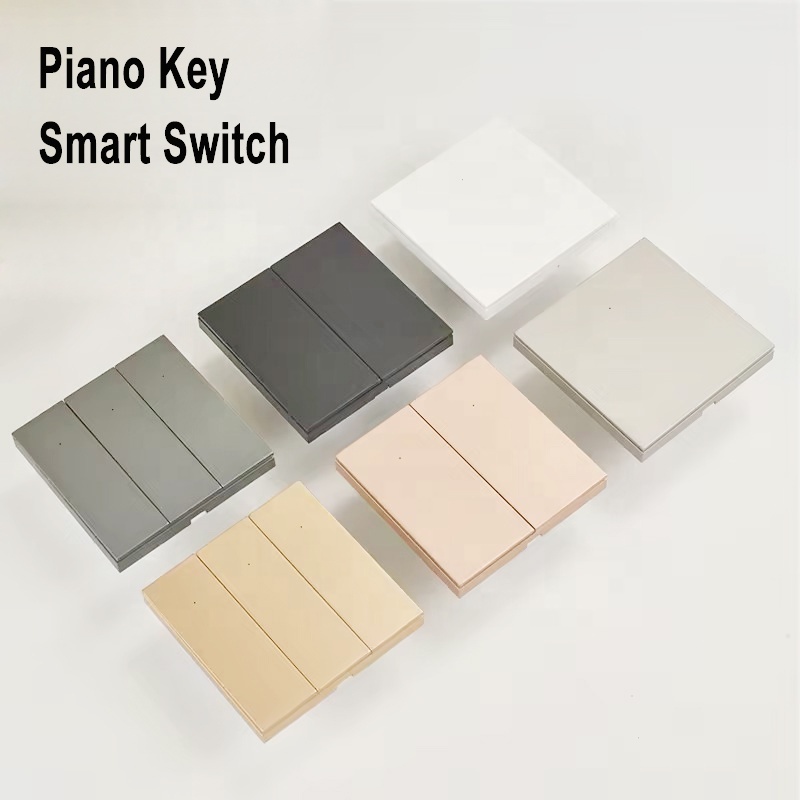 Smartdust EU UK Smart Zigbee 3.0 Intelligent 240V New Piano Key 1/2/3 Gang Remote Control Tuya APP Smart LED Light Switch