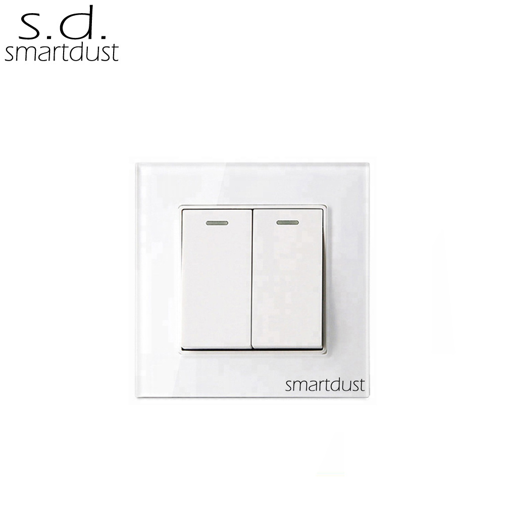 Smartdust Button Push Waterproof Light Switch Bathroom Wall Switch