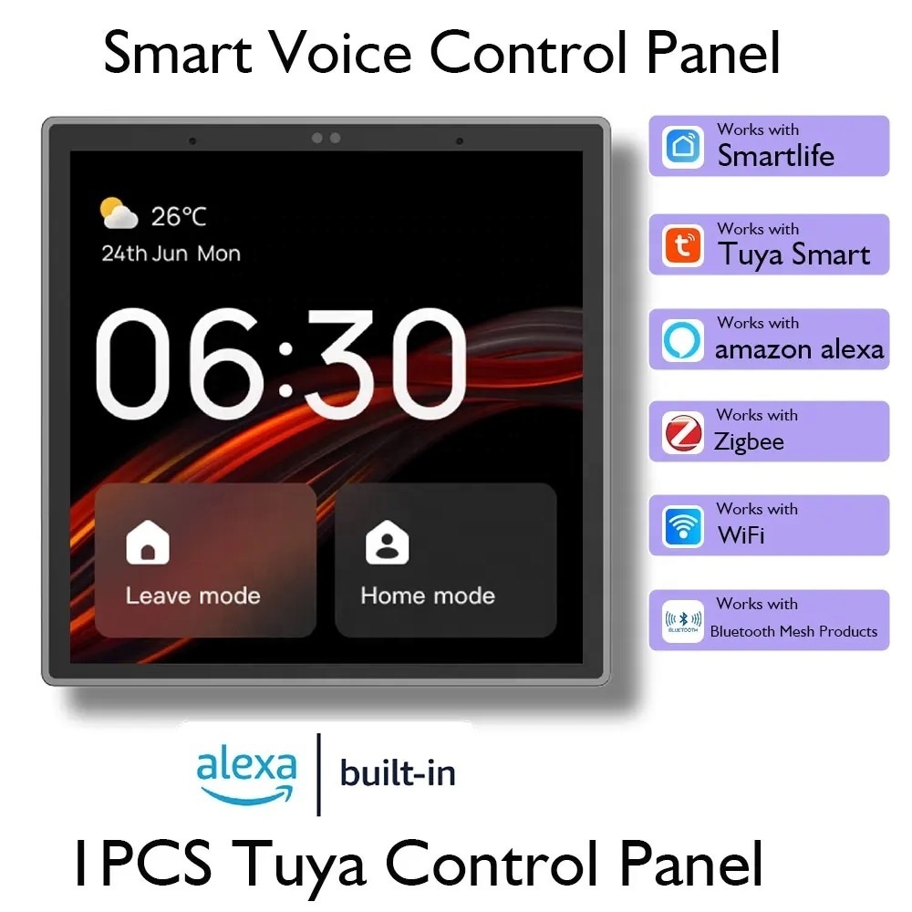 Smartdust Tuya Control Panel 4 Inch Screen WiFi Bluetooth ZigBee Gateway All In 1 Linux Smart Home Central Control