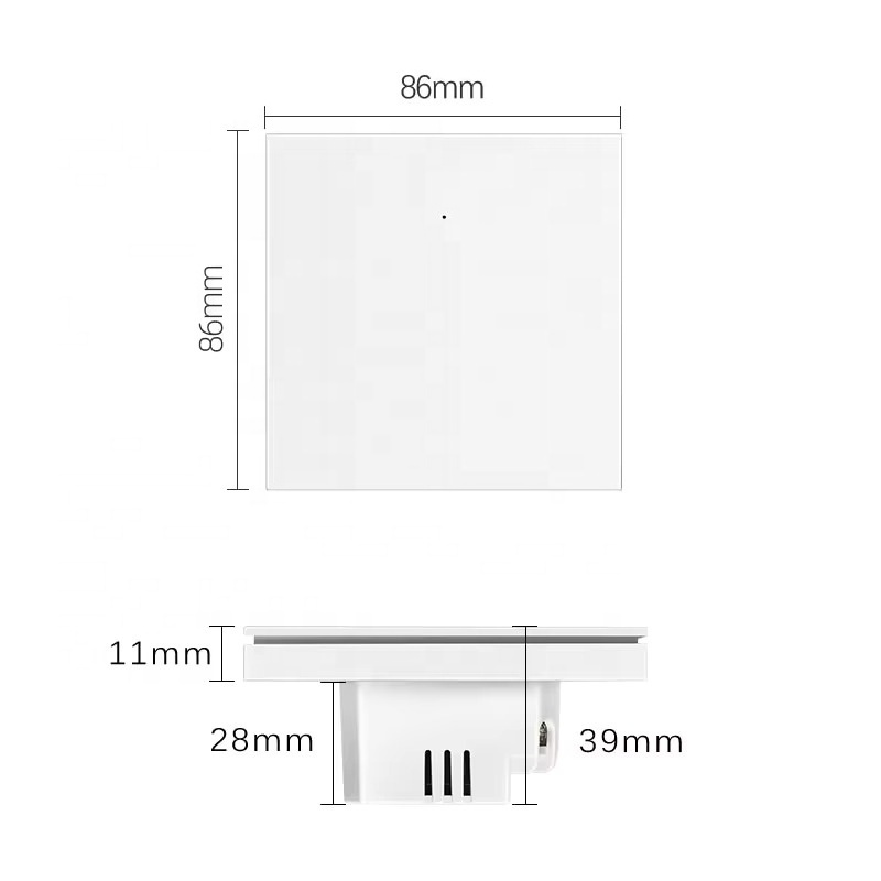 Smartdust EU UK Smart Zigbee 3.0 Intelligent 240V New Piano Key 1/2/3 Gang Remote Control Tuya APP Smart LED Light Switch