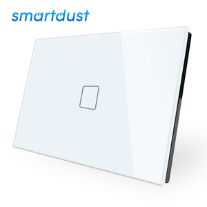 Smartdust US Standard 1 Gang 1 Way Led Indicator Smart Home Wall decorative Fan Speed Control Touch Switch