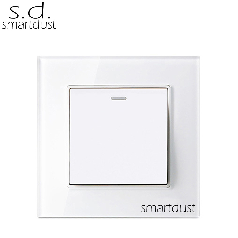 Smartdust Button Push Waterproof Light Switch Bathroom Wall Switch