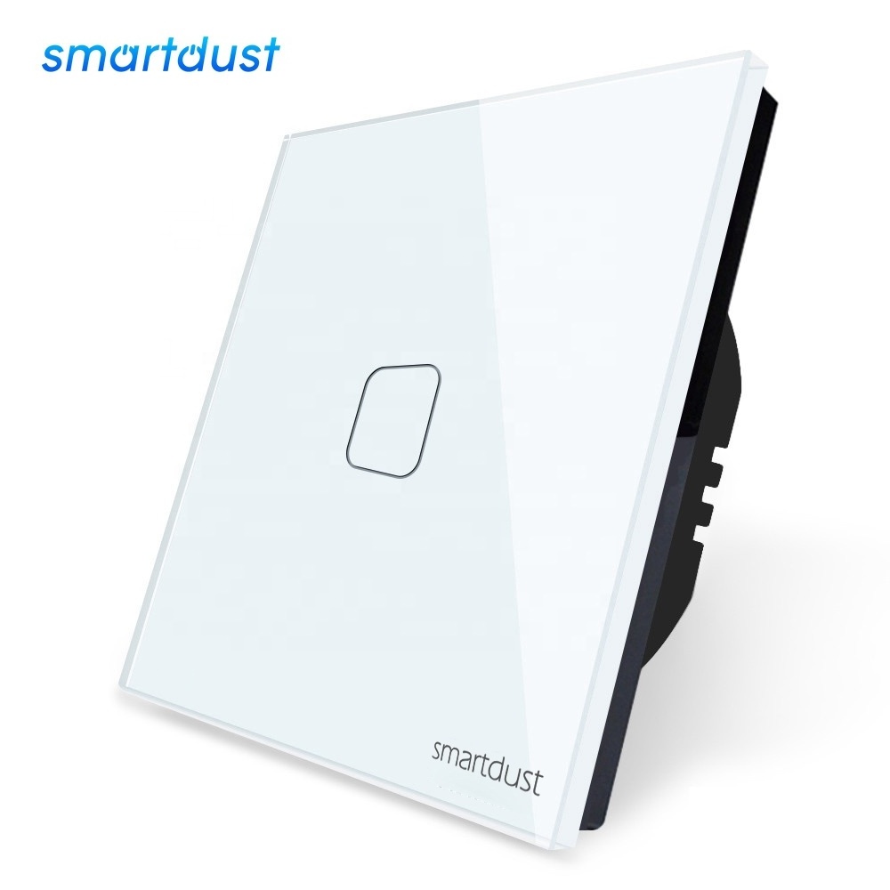 Smartdust Smart Home EU UK 220V Universal Version 1/2/3 Gang WiFi Wireless Remote Control Glass Smart Touch Wall Switch