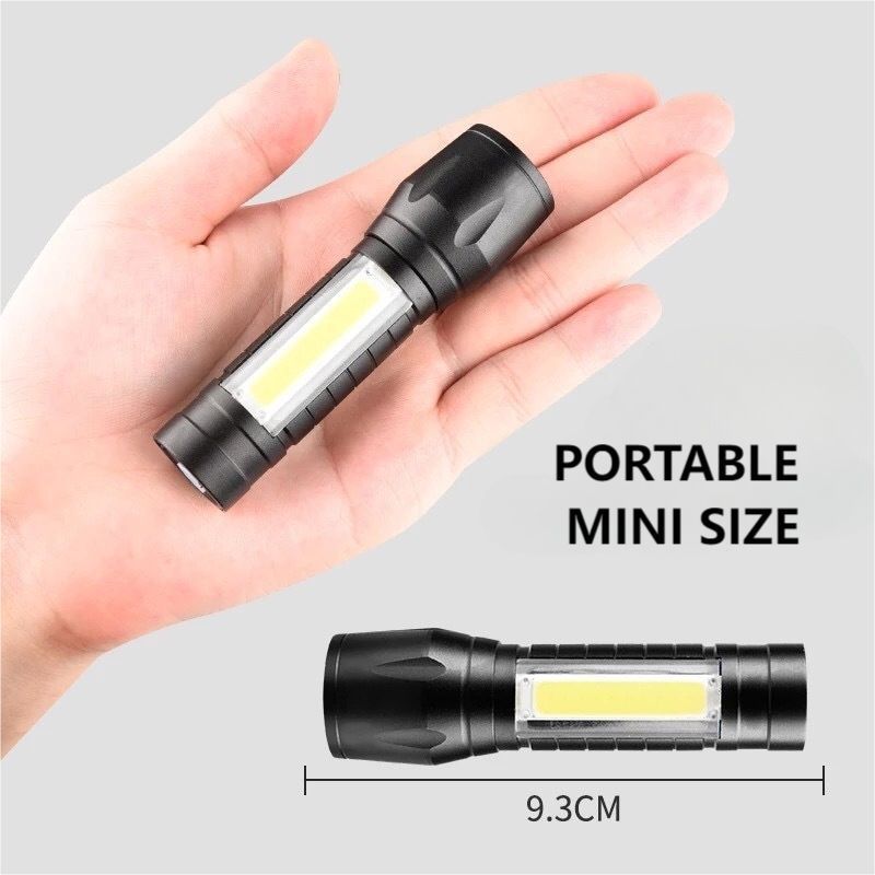 Flashlights & Torches Mini Portable COB Flashlight COB Zoom Focus Pen Clip Design USB Rechargeable Waterproof Torch Lamps