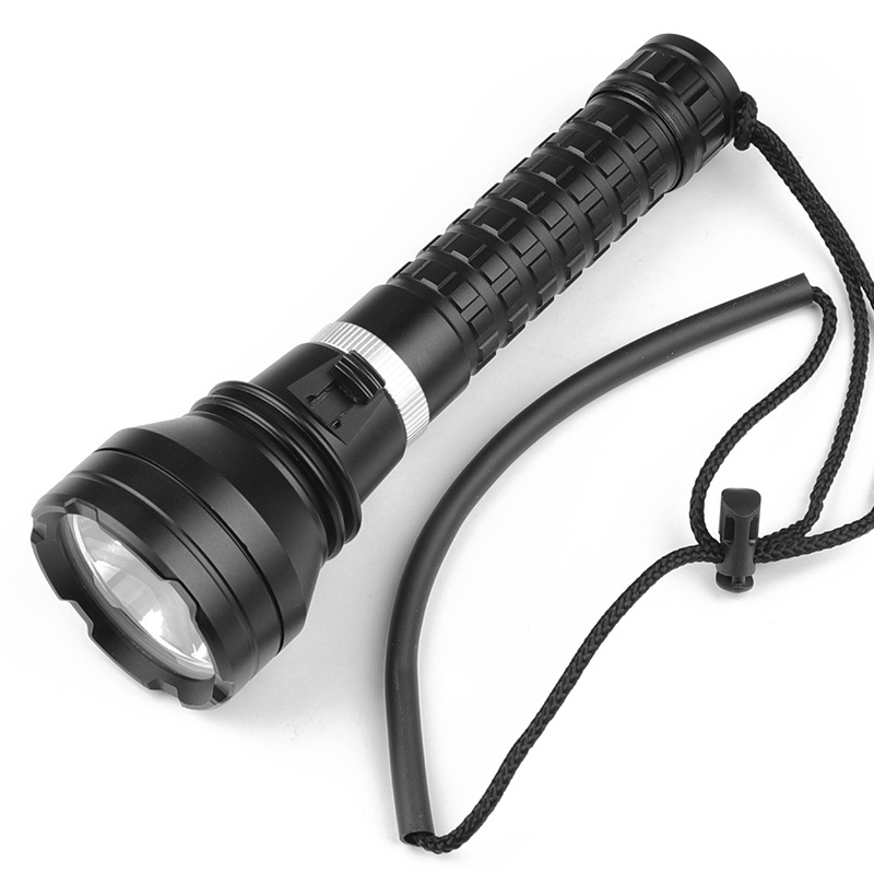 High Power Torch Light P70 LED 3000 Lumen Dive Flashlight Powered by 18650/26650 Battery IPX8 Portable Flash Light for Diving