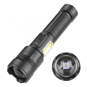 Long Beam Distance Flashlight 1800mah Built-in Battery Rechargeable Torch Light Red Light Flash Light 30W White Laser 1000 Meter