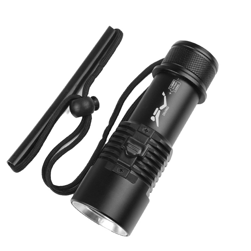 Underwater Lanterns P70 LED 3000 Lumens High Power Diving Flashlight IP68 Waterproof Rechargeable Battery Dive Torch