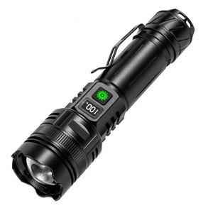 High Power Outdoor Lamps 20W White Laser LED Flashlight 2500 Lumen Type C Rechargeable Torch Light with Power Bank Function