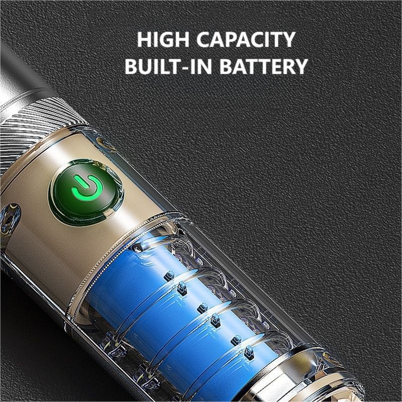 Multi Function P50 LED Flashlight 2000lm 3 in 1 Ambient Lamps Zoom Focus Rechargeable Waterproof Torch Lights for Camping BBQ