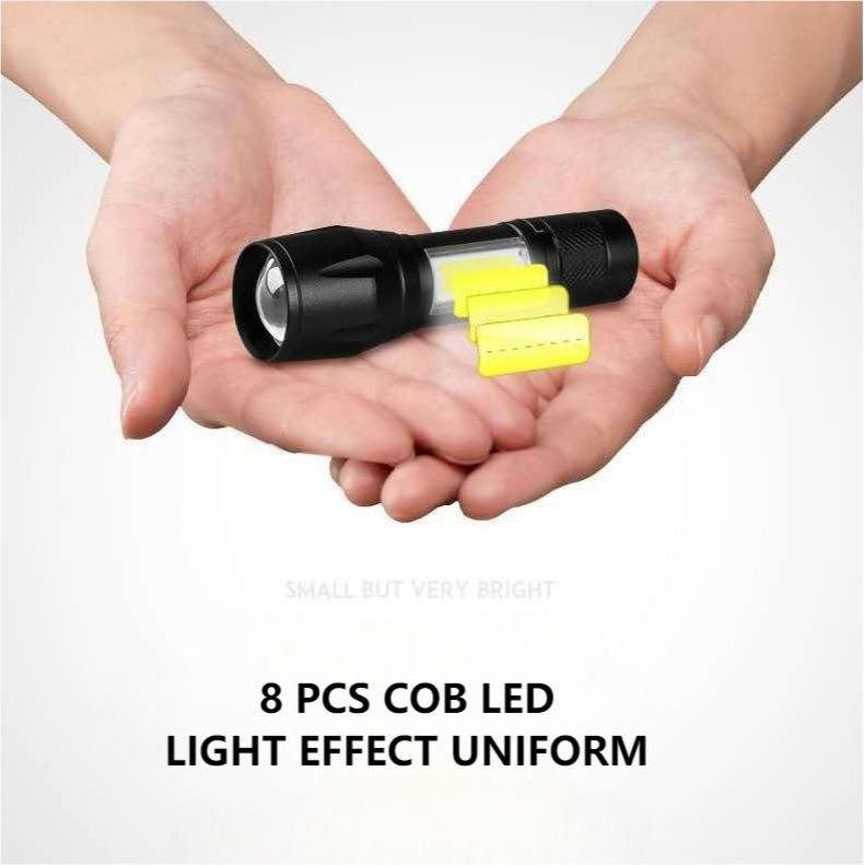 Flashlights & Torches Mini Portable COB Flashlight COB Zoom Focus Pen Clip Design USB Rechargeable Waterproof Torch Lamps