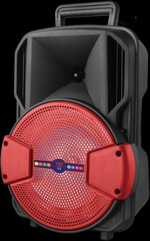 ALP-801 8 Inch Outdoor Portable trolley Speaker DJ  System Subwoofer Sound Box With LED Light home theatre Speaker