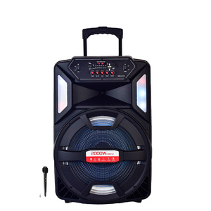 15 inch good quality suppliers portable home fabric speaker ibastek wireless bt speaker