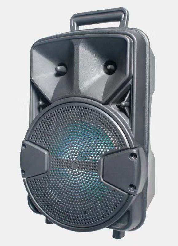 ALP-801 8 Inch Outdoor Portable trolley Speaker DJ  System Subwoofer Sound Box With LED Light home theatre Speaker