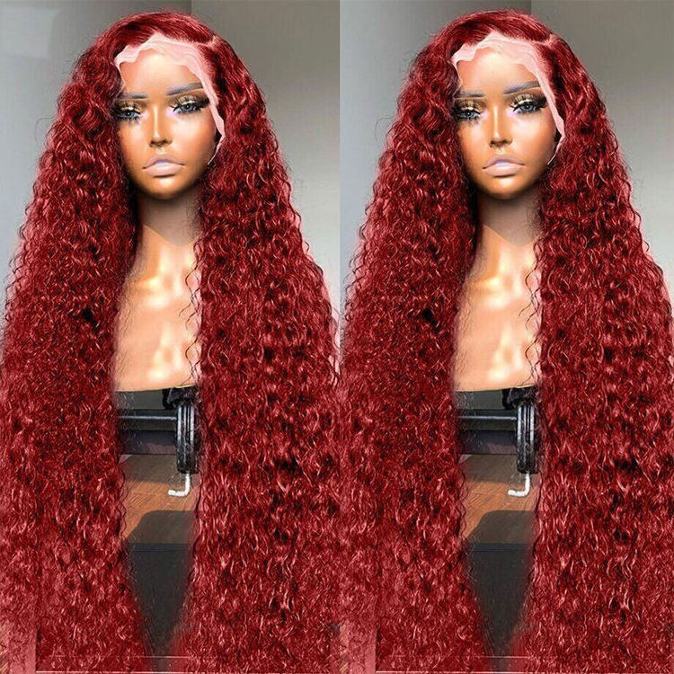 200 density HD Swiss Peruvian Lace Front hair Wig, Cuticle Aligned Glueless Full Hd Lace frontal wig,Curly  Wig For Black Women