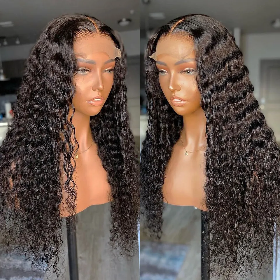 200 density HD Swiss Peruvian Lace Front hair Wig, Cuticle Aligned Glueless Full Hd Lace frontal wig,Curly  Wig For Black Women