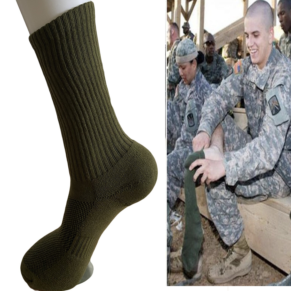 Wholesale Custom Army Green Athletic Socks military green vietnam socks