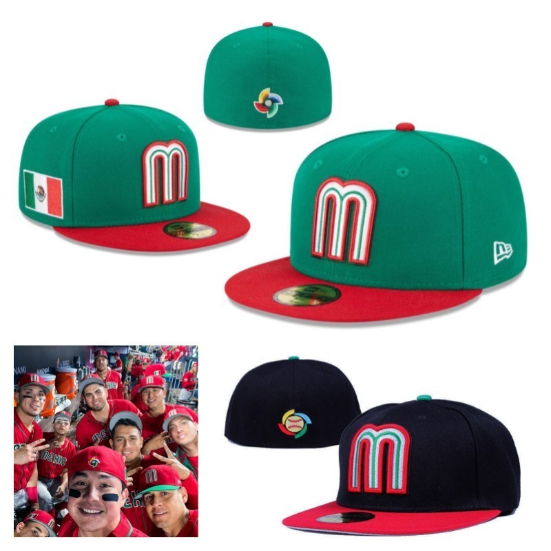 2023 Man Woman mexico flag Snapback mexico hat Fashion Flag Team Hip Hop Letter M Mexico Baseball Cap Fitted Ha