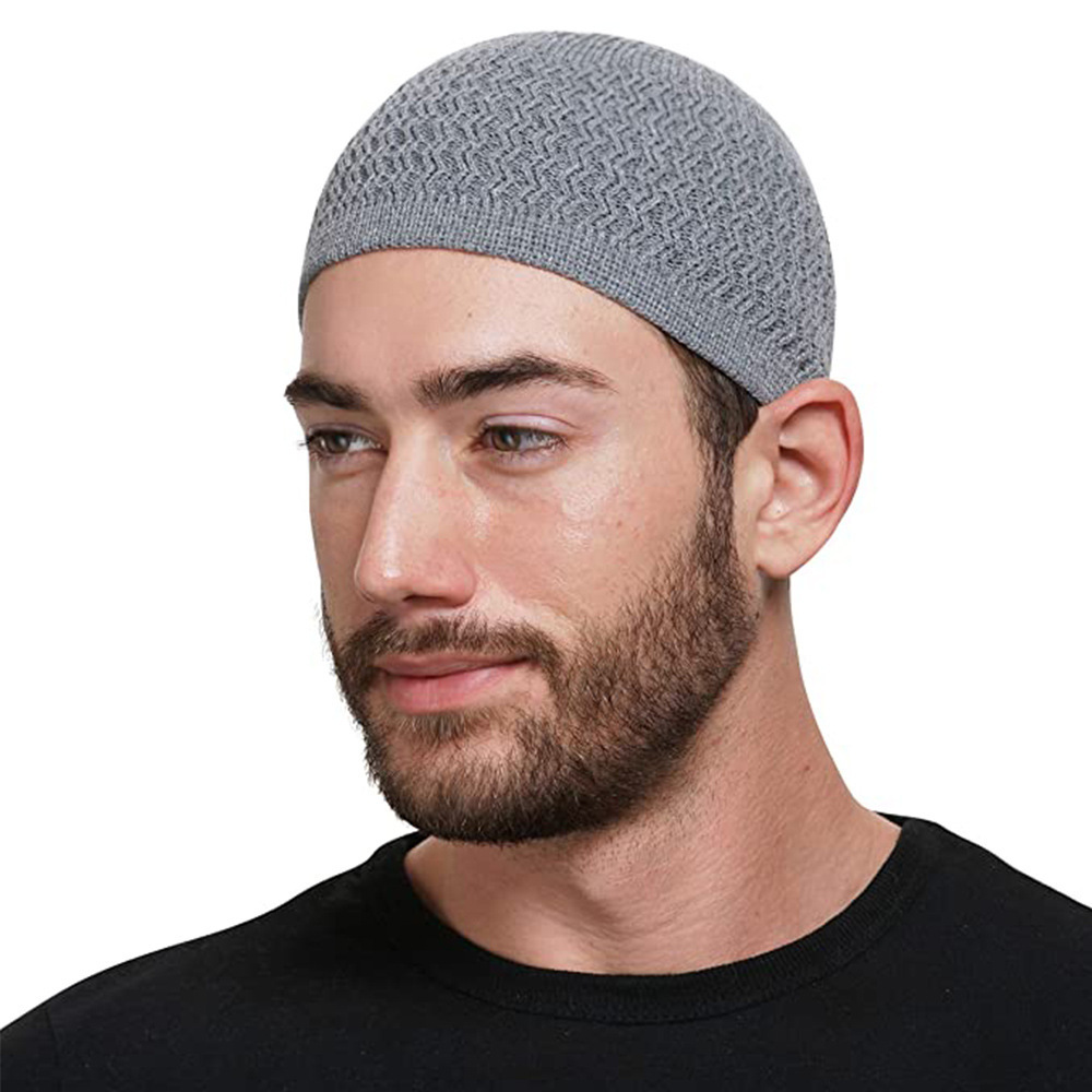 Unisex Knitted Muslim hat Men Prayer Hats Islamic Ramadan Jewish Warm muslim islamic hats for men