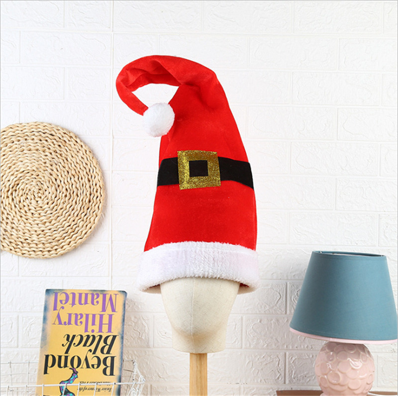 2023 Best Selling Long Striped Felt Plush Elf Hat Striped Bell Holiday Theme Hat Santa Claus Gifts  Hats