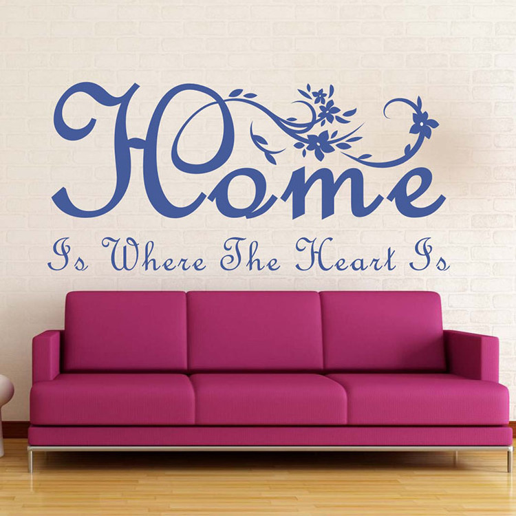 DIY Removable Art Vinyl Different Language Text Quote Wall Sticker,Self Adhesive Home Decor Wall Stickers