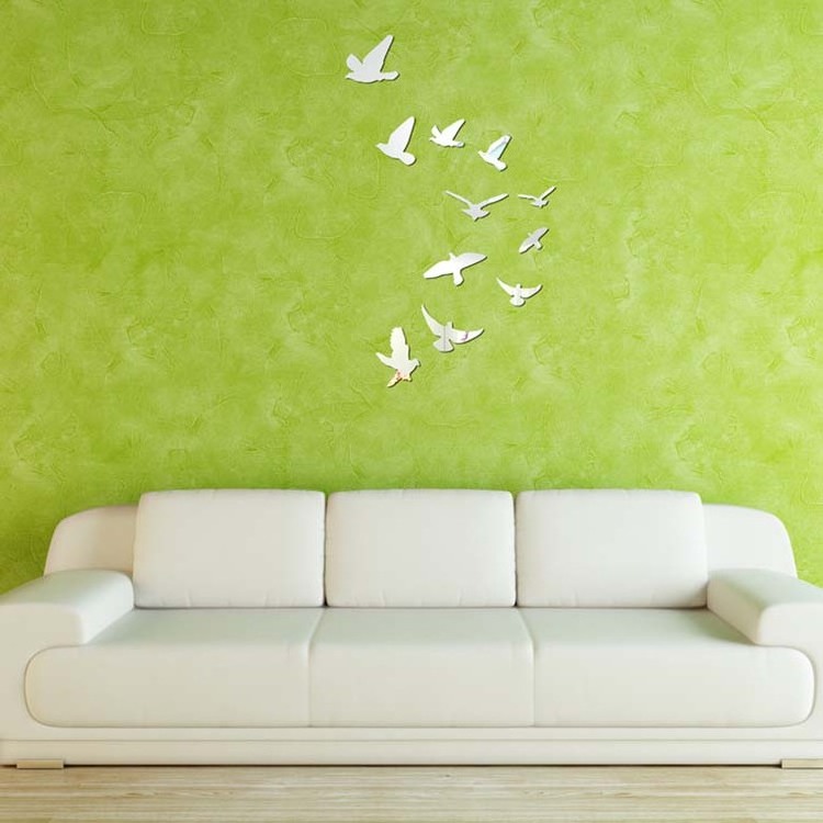 Self Adhesive Decorative Baby Room Acrylic Butterfly Wall Mirror Stickers For Party Wedding Decor