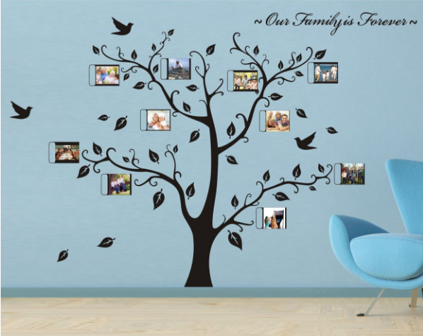 Home Decoration Family Memory Tree Wall Decal,Living Room Decoration Art Wall Sticker