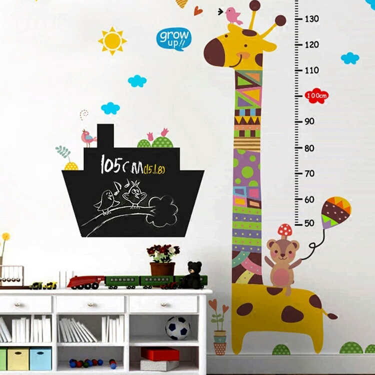 Factory Supply Nursery Wall Stickers Child Height Chart Wall Stickers,Height Measurement Wall Chalkboard Stickers