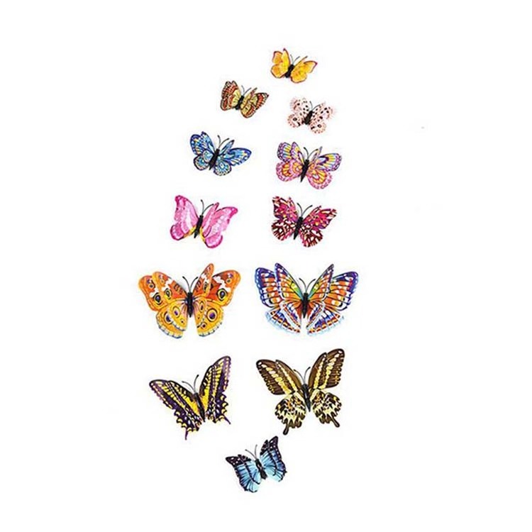 Light Reflective Glow Butterflies 3d Wall Stickers