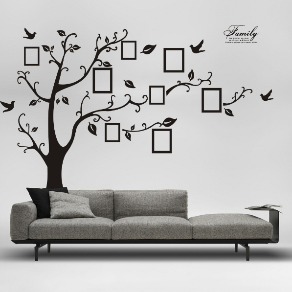 Waterproof Self Adhesive Family Tree Decorative Living Room 3D Wall Sticker