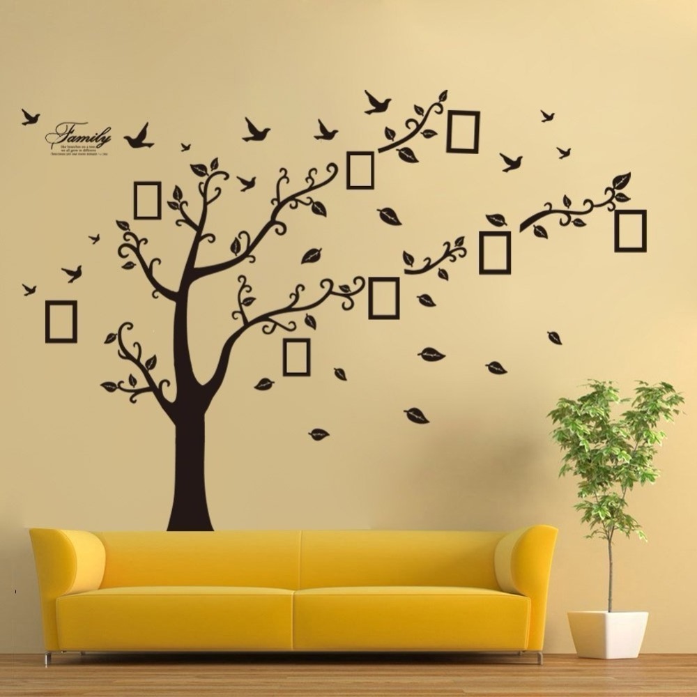 Waterproof Self Adhesive Family Tree Decorative Living Room 3D Wall Sticker