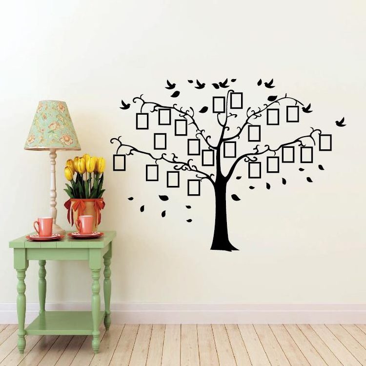 Custom Removable High Quality 3D PVC Home Decoration Family Memory Tree Wall Decal,Living Room Art House Decor Wall Sticker