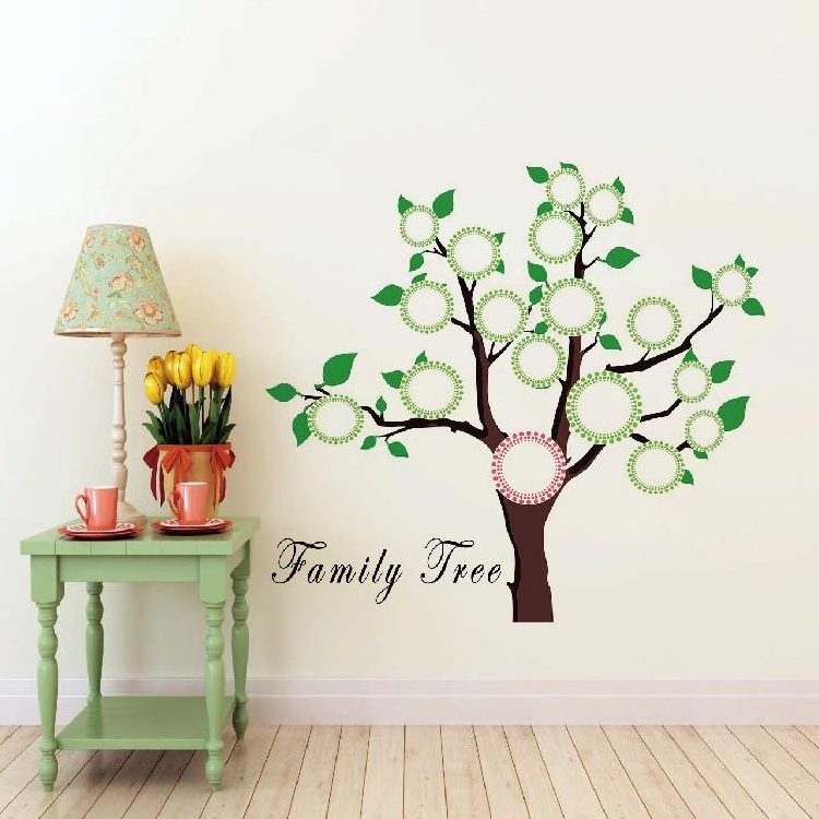 Custom Removable High Quality 3D PVC Home Decoration Family Memory Tree Wall Decal,Living Room Art House Decor Wall Sticker