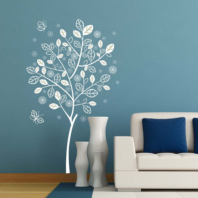 Living room TV background wall stickers,bedroom decorative vinyl wall stickers,wall decals stickers dandelions wall stickers