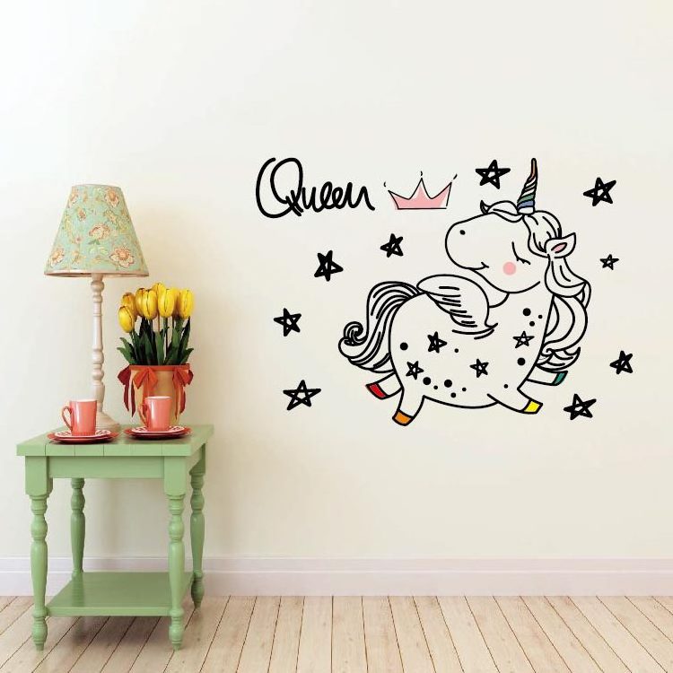 Removable Home Decor Baby Room PVC Vinyl Unicorn Wall Stickers